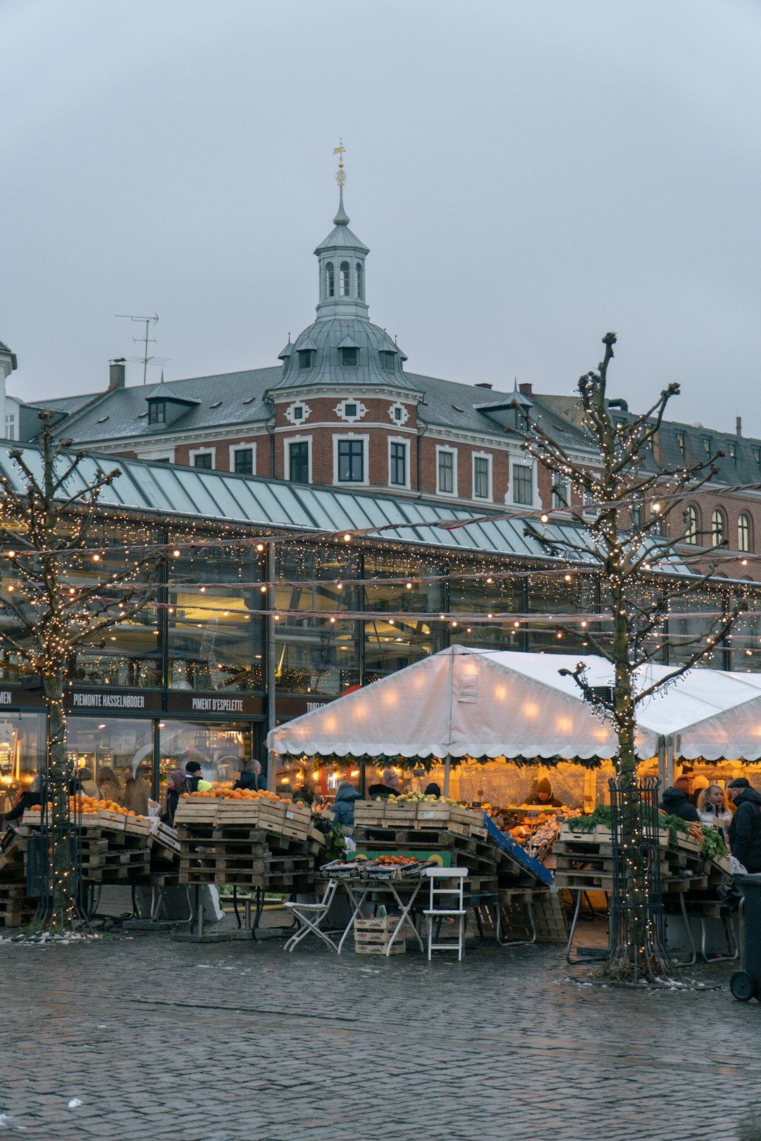 group of locals at danish market