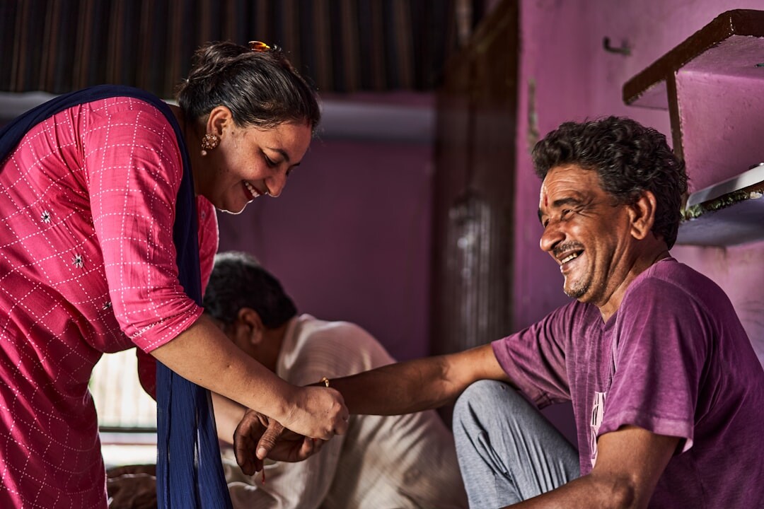 community volunteer helping elderly